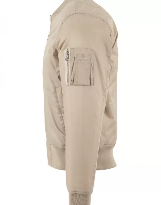 Мъжко бежово яке тип бомбър Urban Classics beige, Якета Пролет / Есен - Hoodstyle.bg