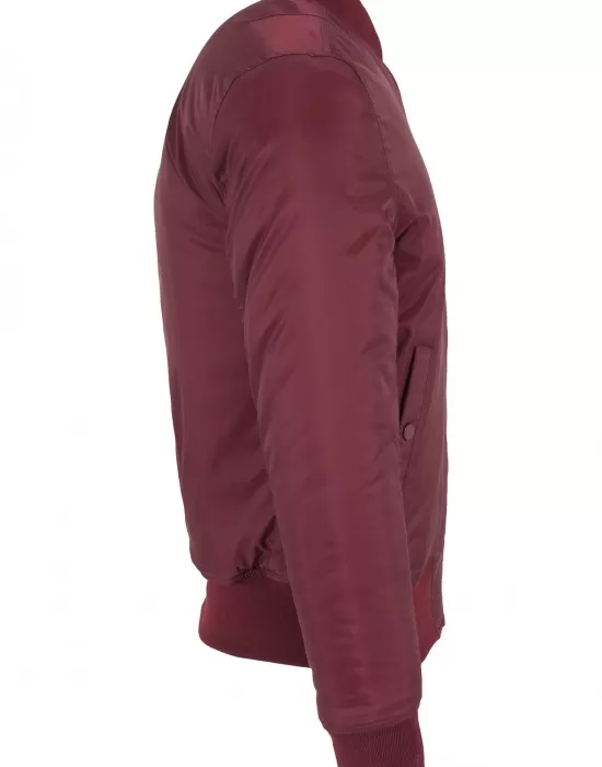 Мъжко яке тип бомбър Urban Classics burgundy в бордо, Бомбъри - Hoodstyle.bg