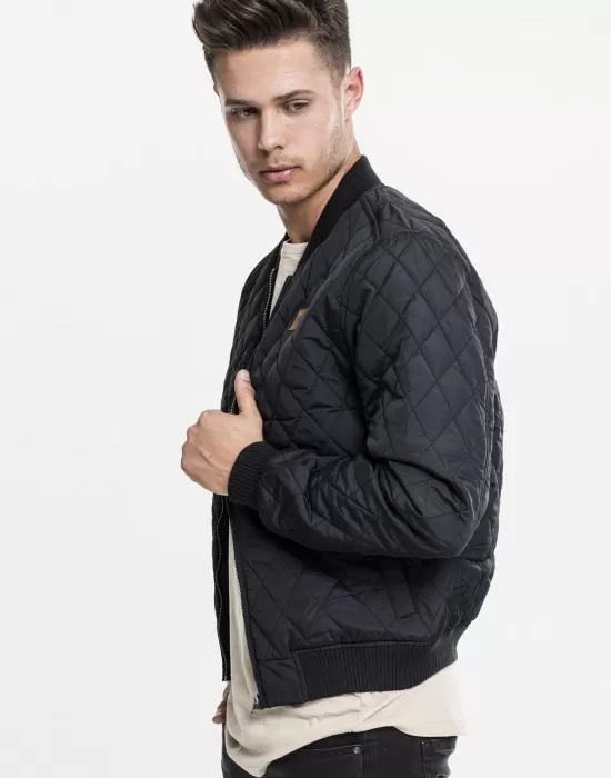 Мъжко пролетно-есенно яке Urban Classics в черен цвят, Якета Пролет / Есен - Hoodstyle.bg