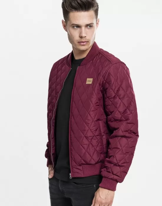 Мъжко пролетно-есенно яке Urban Classics в цвят бордо, Мъже - Hoodstyle.bg