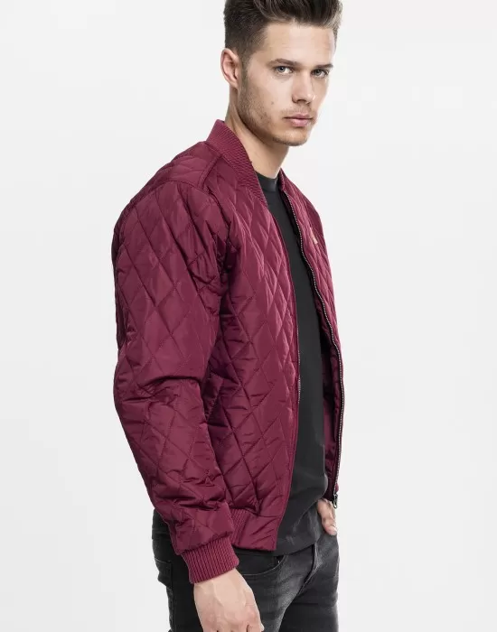Мъжко пролетно-есенно яке Urban Classics в цвят бордо, Мъже - Hoodstyle.bg