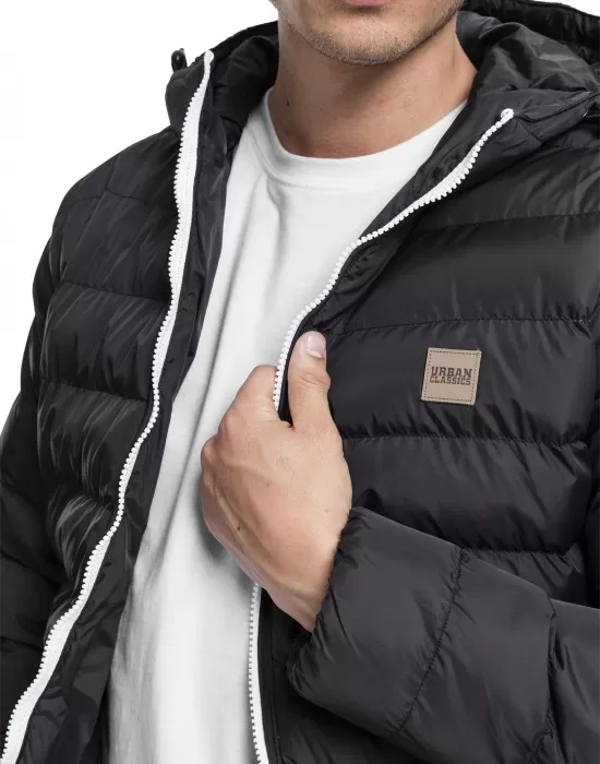 Мъжко зимно яке Urban Classics Basic blkwhtblk