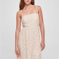 Дамска рокля в светлобежов цвят Urban Classics Ladies Dress