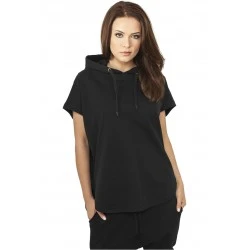 Дамски суичър без ръкави Urban Classics в черен цвят