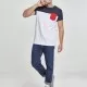 Мъжка тениска Urban Classics whitenavyfire red, Тениски - Hoodstyle.bg
