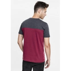 Мъжка тениска Urban Classics burgundy/cha/gry