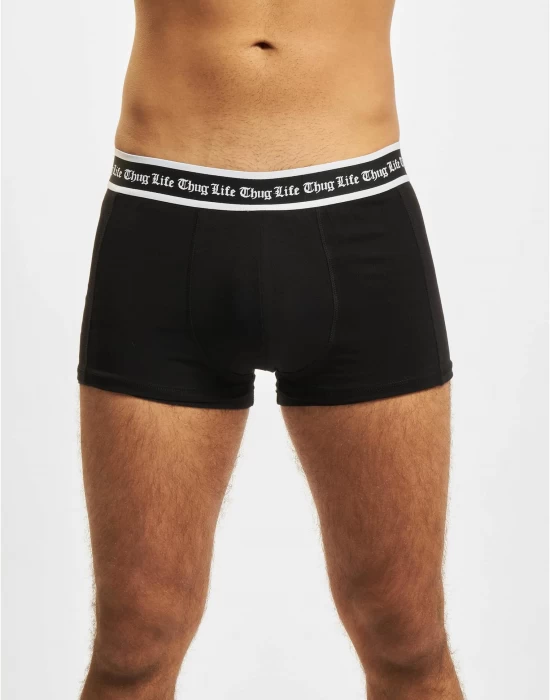 Мъжки боксерки в черен цвят Thug Life Boxershorts, Бельо - Hoodstyle.bg