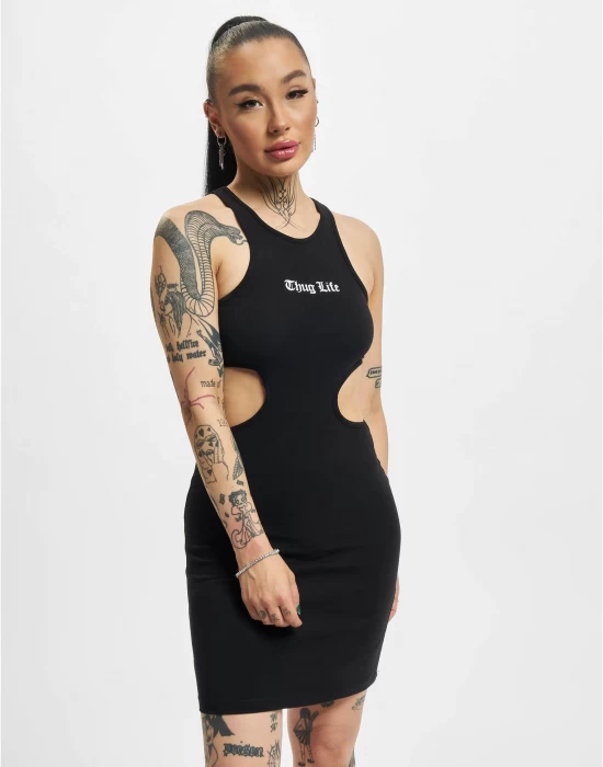 Дамска спортна рокля в черен цвят Thug Life Dress, Рокли - Hoodstyle.bg