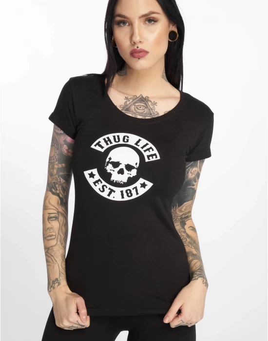 Дамска тениска в черен цвят Thug Life Queen, Тениски - Hoodstyle.bg