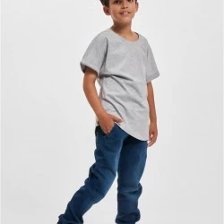 Тениска за момчета Boys Long Shaped Turnup Tee grey 158/164