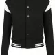 Детско яке в колежански стил Urban Classics в черно и бяло, Деца - Hoodstyle.bg