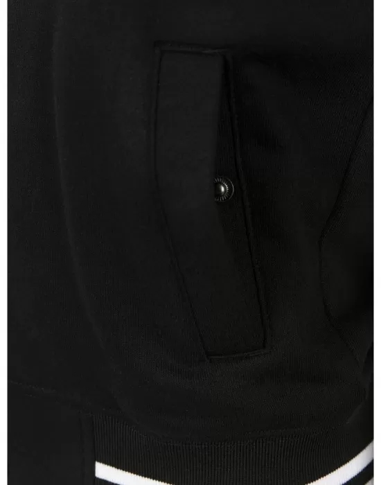 Детско яке в колежански стил Urban Classics в черно и бяло, Деца - Hoodstyle.bg