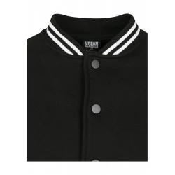Детско яке в колежански стил Urban Classics в черно и бяло