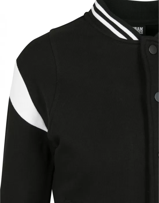 Детско яке в колежански стил Urban Classics в черно и бяло, Деца - Hoodstyle.bg
