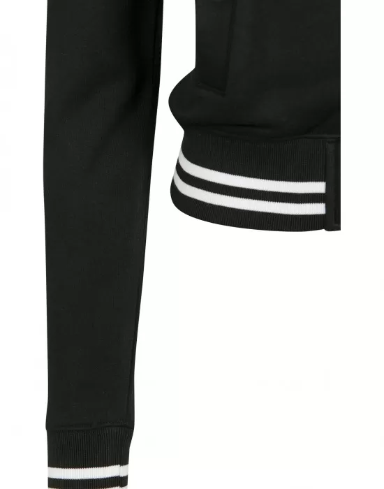 Детско яке в колежански стил Urban Classics в черно и бяло, Деца - Hoodstyle.bg