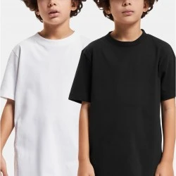 Пакет от 2 броя тениски момчетаBoys Basic Tee 2-Pack white/black 158/164