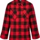 Boys Checked Flanell Shirt black/red 158/164