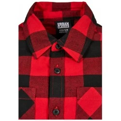 Boys Checked Flanell Shirt black/red 158/164