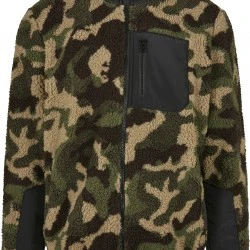 Детско пухкаво яке в камуфлаж Urban Classics 