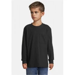 Boys Heavy Oversized Pocket Longsleeve black 158/164