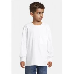 Boys Heavy Oversized Pocket Longsleeve white 158/164