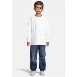 Boys Heavy Oversized Pocket Longsleeve white 158/164