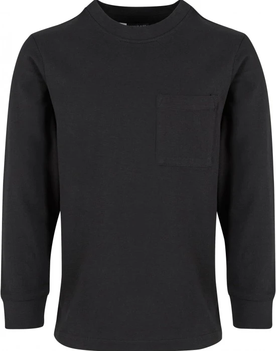 Boys Heavy Oversized Pocket Longsleeve black 158/164