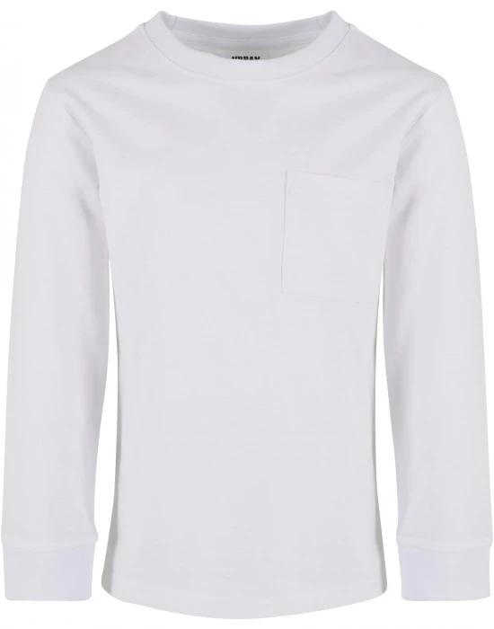 Boys Heavy Oversized Pocket Longsleeve white 158/164