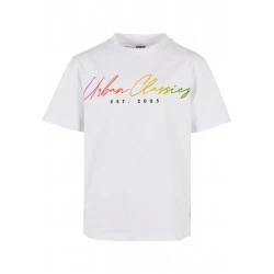Тениска за момчета Boys Script Logo Tee white 158/164