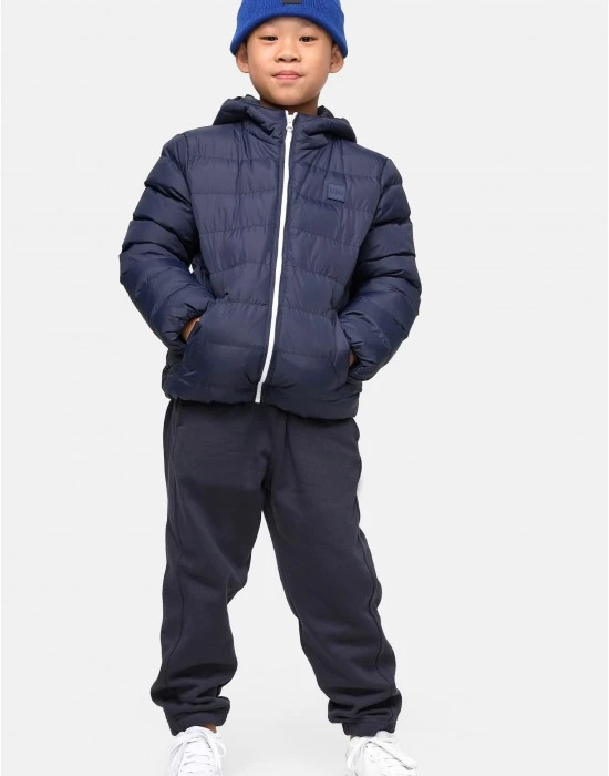 Boys Basic Bubble Jacket navy/white/navy 158/164