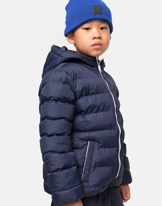 Boys Basic Bubble Jacket navy/white/navy 158/164
