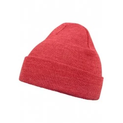 Бийни шапка в светлочервен цвят MSTRDS Beanie Basic Flap h.red 