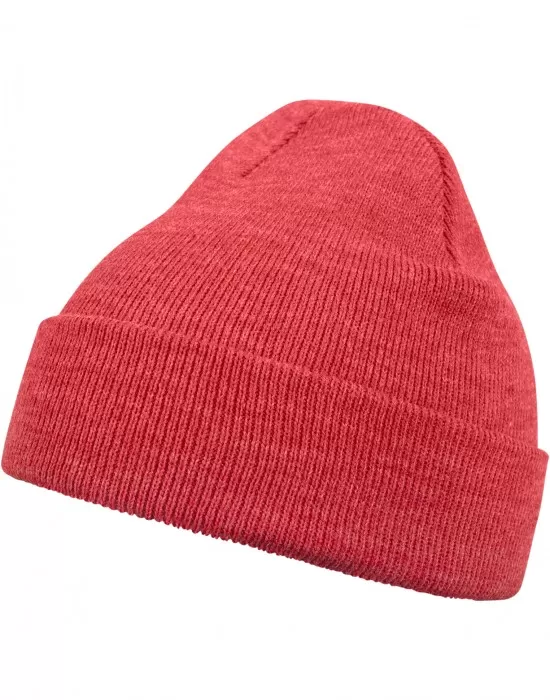 Бийни шапка в светлочервен цвят MSTRDS Beanie Basic Flap h.red, Шапки бийнита - Hoodstyle.bg