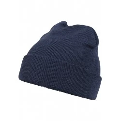 Бийни шапка в тъмносин цвят MSTRDS Beanie Basic Flap navy 