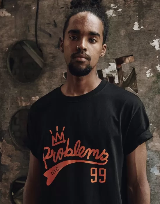 Черна мъжка тениска Mister Tee King 99 Problems, Тениски - Hoodstyle.bg