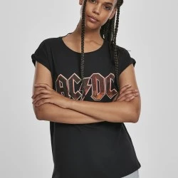 Дамска тениска Merchcode AC/DC Voltage в черен цвят
