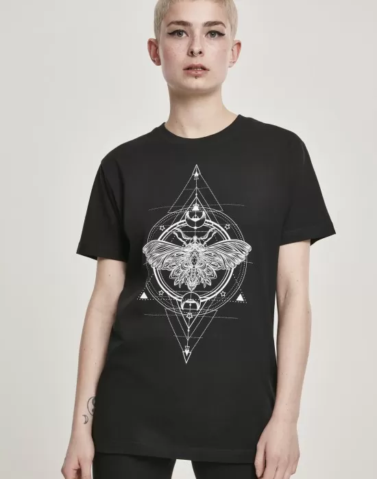 Дамска тениска Mister Tee Moth в черен цвят, Тениски - Hoodstyle.bg