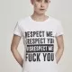 Дамска  тениска Mister Tee Respect Me в бял цвят, Тениски - Hoodstyle.bg