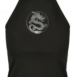 Дамски къс топ Mister Tee Dragon в черно