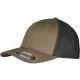 Шапка с козирка в масленозен цвят Flexfit Trucker Recycled Mesh, Шапки с козирка - Hoodstyle.bg