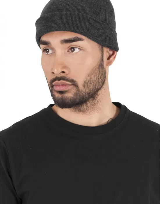 Шапка бийни в тъмносив цвят Heavyweight Beanie, Шапки бийнита - Hoodstyle.bg