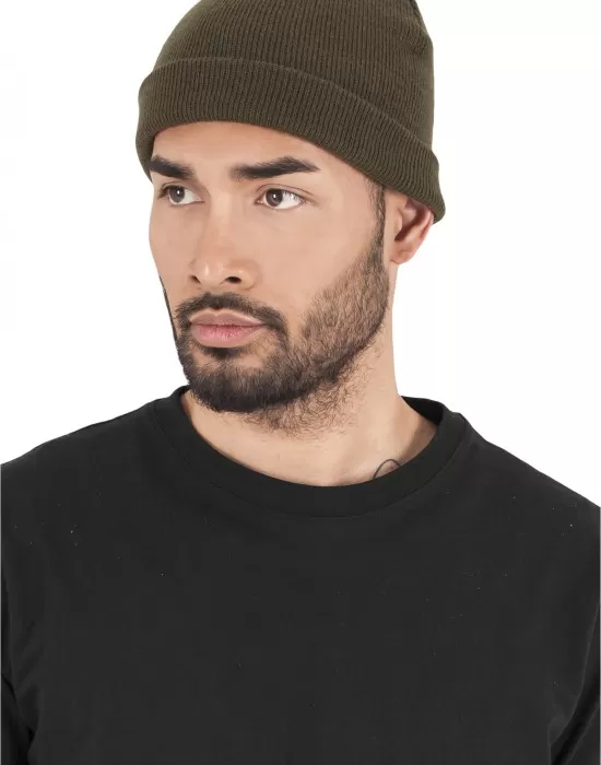 Шапка бийни в масленозелен цвят Heavyweight Beanie, Шапки бийнита - Hoodstyle.bg