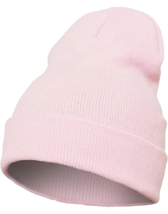 Шапка бийни в светлорозов цвят Heavyweight Long Beanie, Шапки бийнита - Hoodstyle.bg