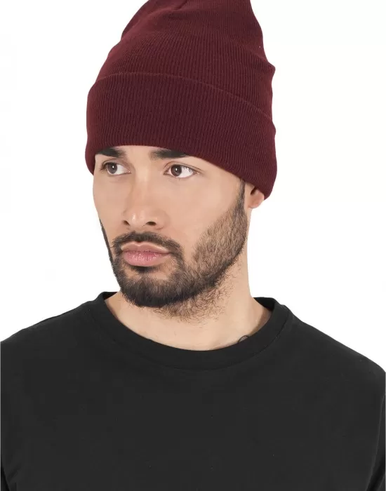Шапка бийни в тъмночервен цвят Heavyweight Long Beanie, Шапки бийнита - Hoodstyle.bg