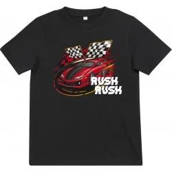 Детска тениска в черен цвят Mister Tee Kids Car Race 