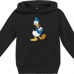 Детски суичър в черен цвят Mister Tee Kids Donald Duck Pose 