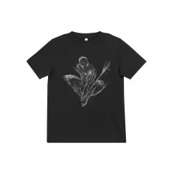 Детска тениска в черен цвят Mister Tee Kids Spiderman Scratched