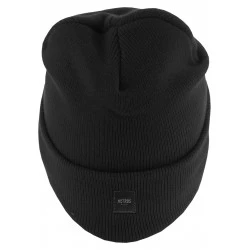 Бийни шапка в черен цвят MSTRDS Letter Cuff Knit Beanie L 