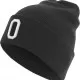 Бийни шапка в черен цвят MSTRDS Letter Cuff Knit Beanie O, Шапки бийнита - Hoodstyle.bg