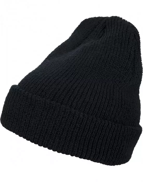 Шапка бийни в черен цвят Long Knit Beanie, Шапки бийнита - Hoodstyle.bg